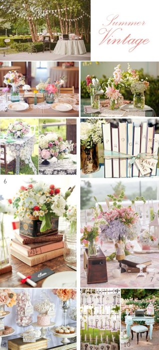 summer-vintage-wedding-decorations